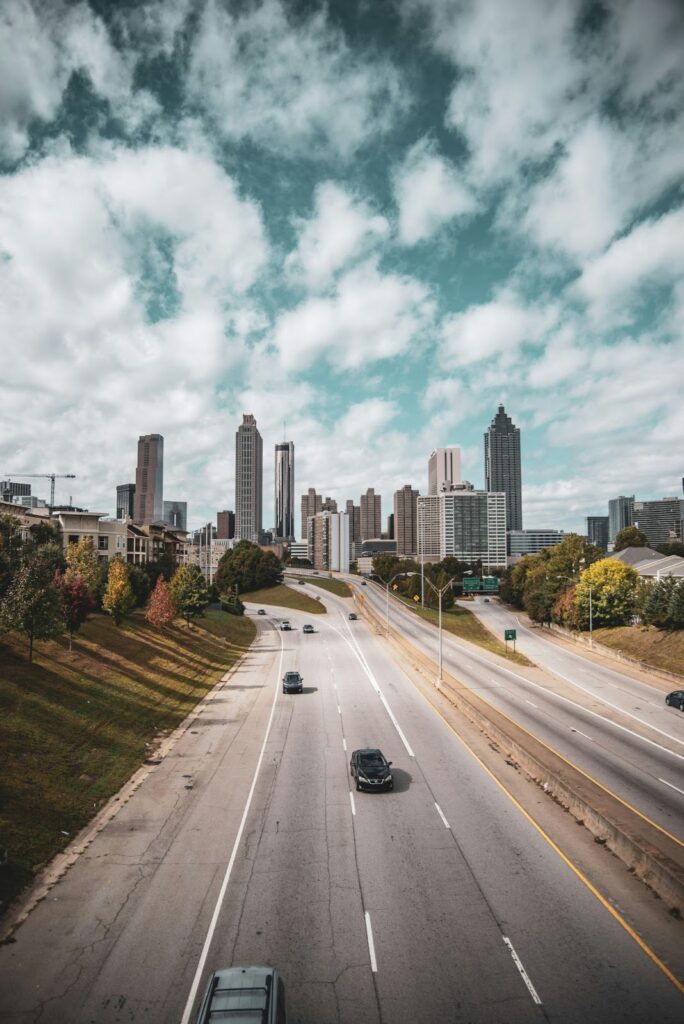 The Atlanta skyline during the afternoon.